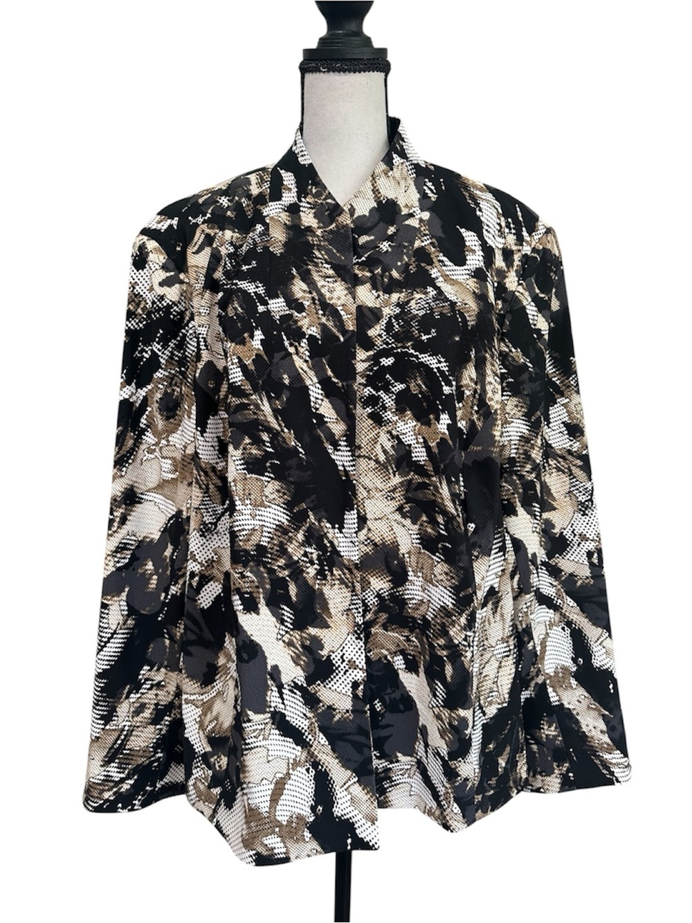 Jones Studio Abstract Print Blazer Jacket Sz 22W